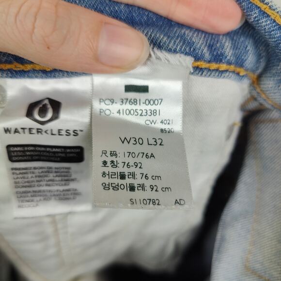 Levi's Western Fit Jeans Mens 30x32 Straight Classic Casual Medium Wash Cowboy - Picture 10 of 11